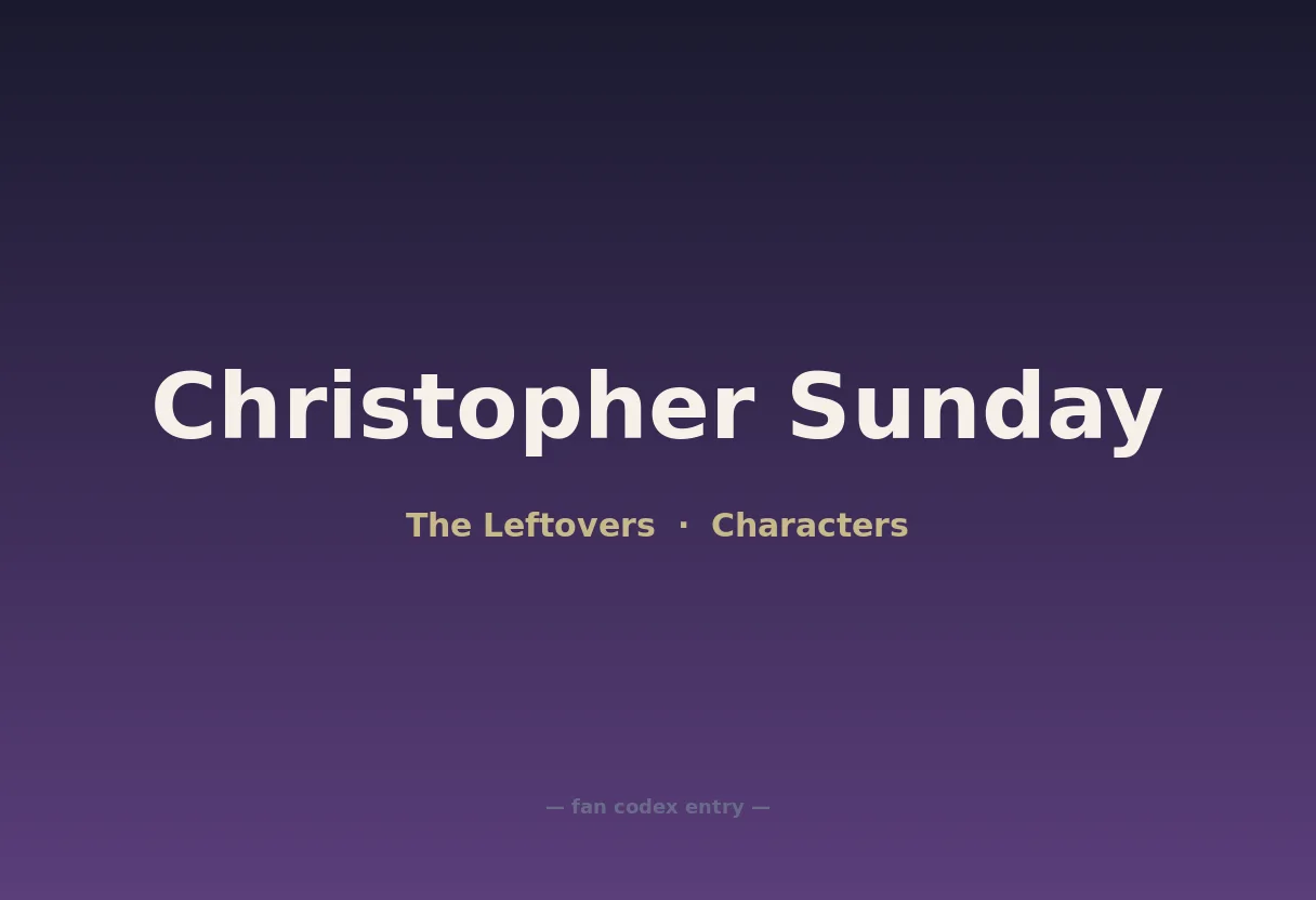 Christopher Sunday