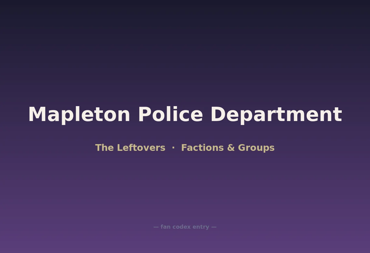 Mapleton Police Department