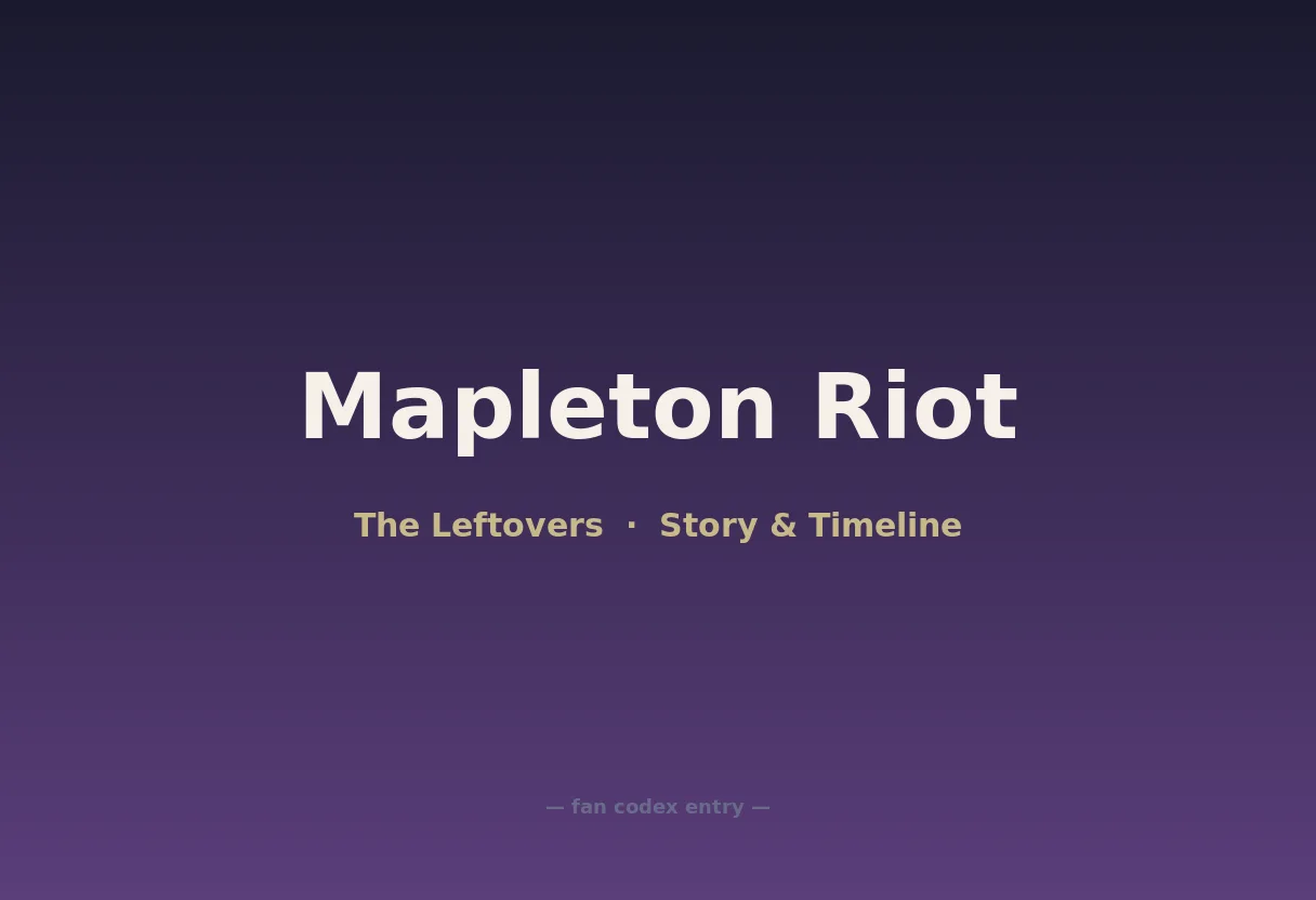 Mapleton Riot